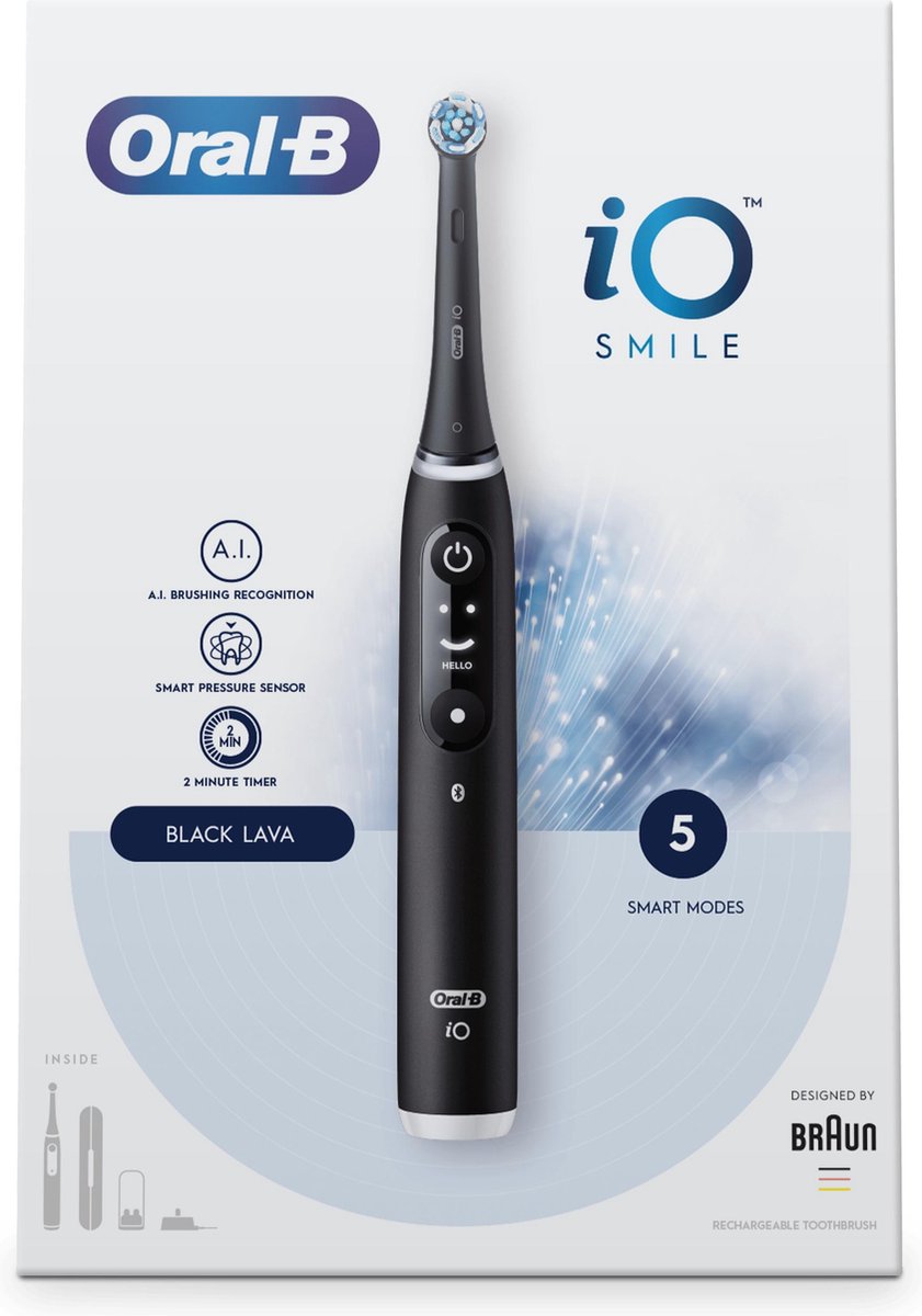 Oral-B iO 6N Black Lava elektrische tandenborstel Braun