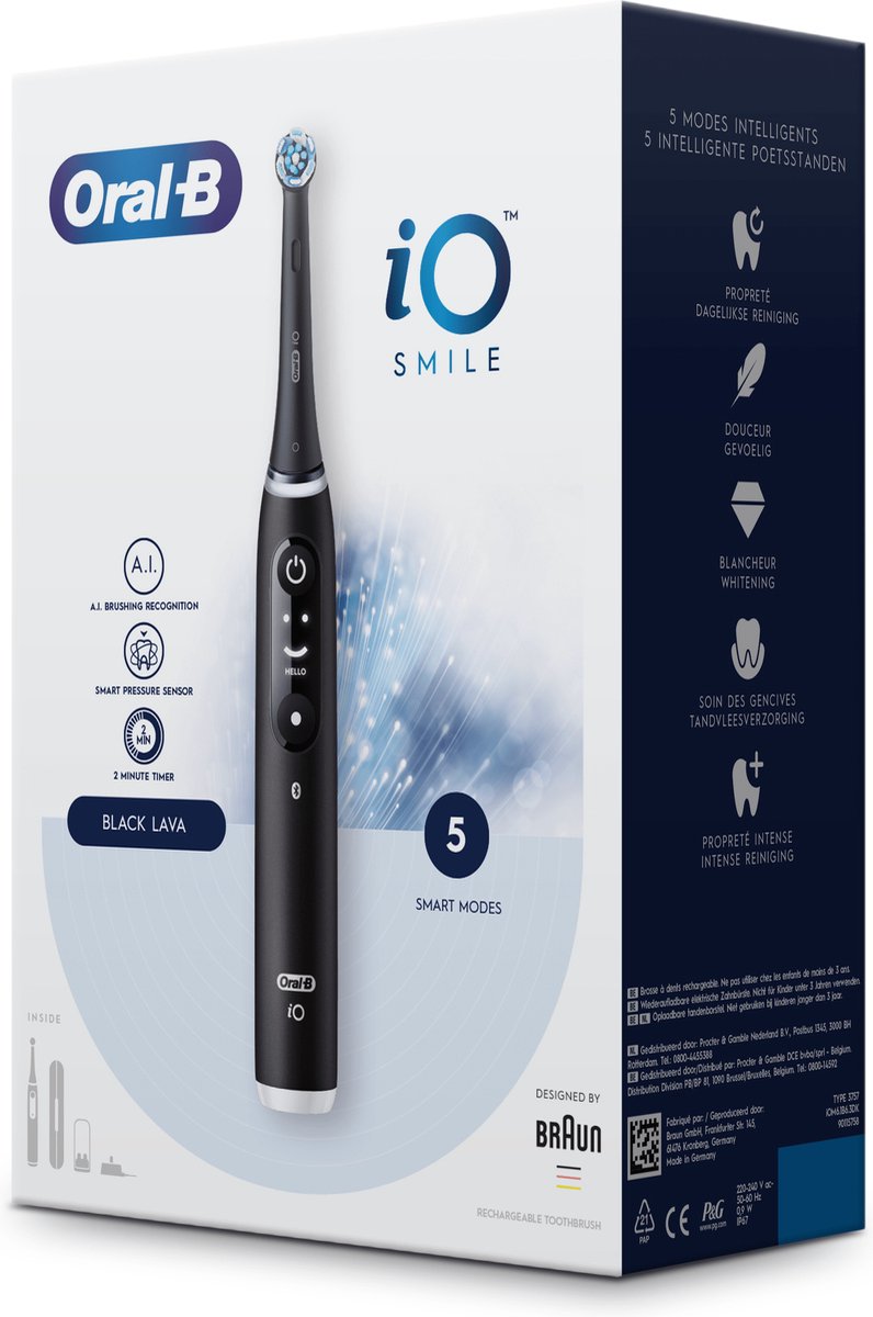 Oral-B iO 6N Black Lava elektrische tandenborstel Braun