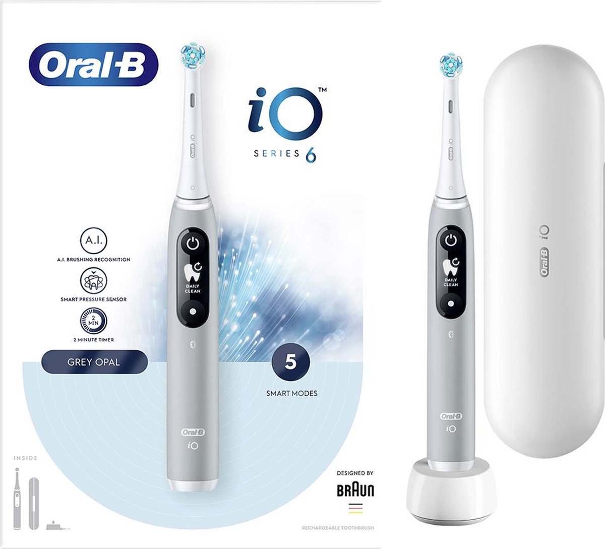 Oral-B iO 6N Elektrische Tandenborstel Grijs