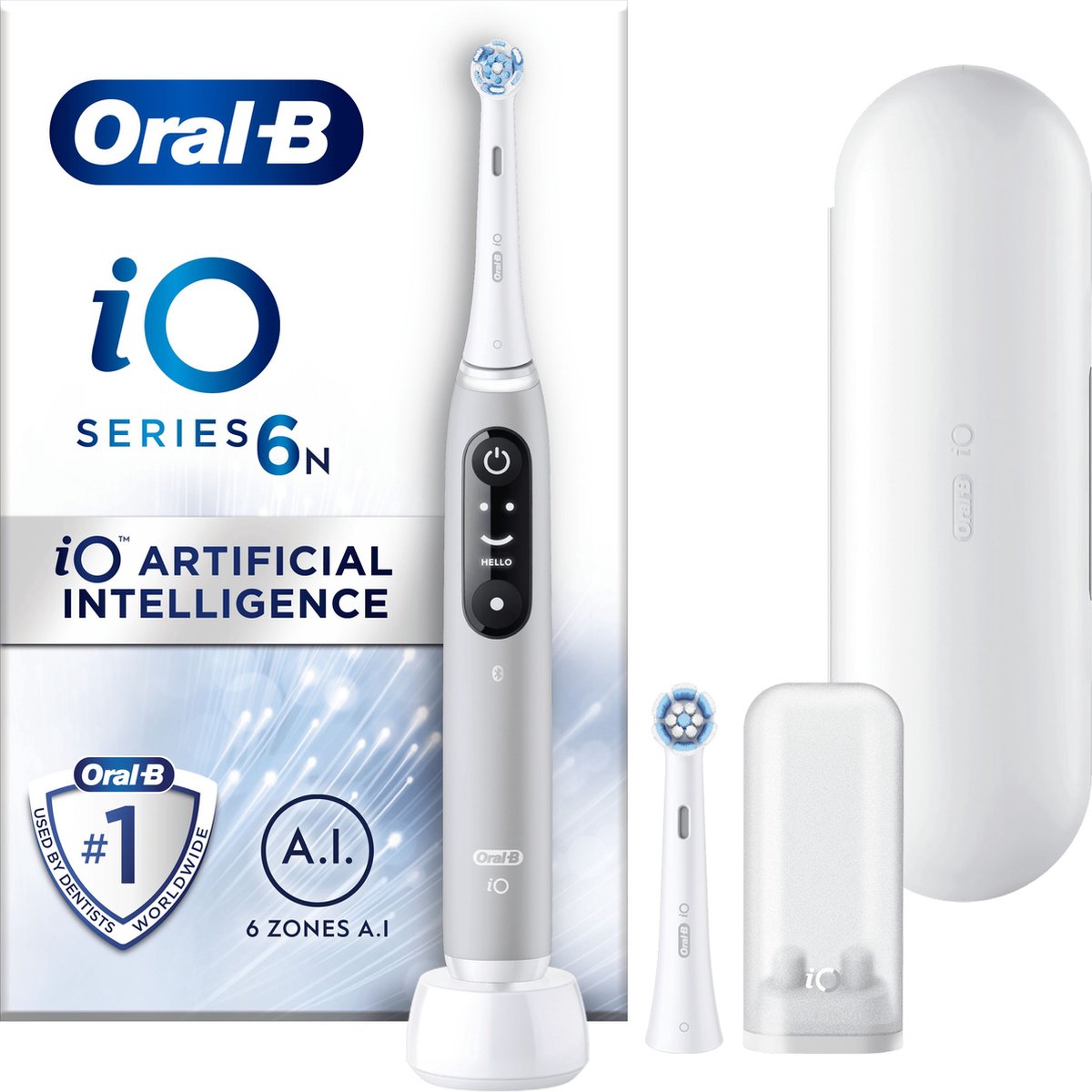 De Oral-B iO 6N Elektrische Tandenborstel Grijs in één oogopslag