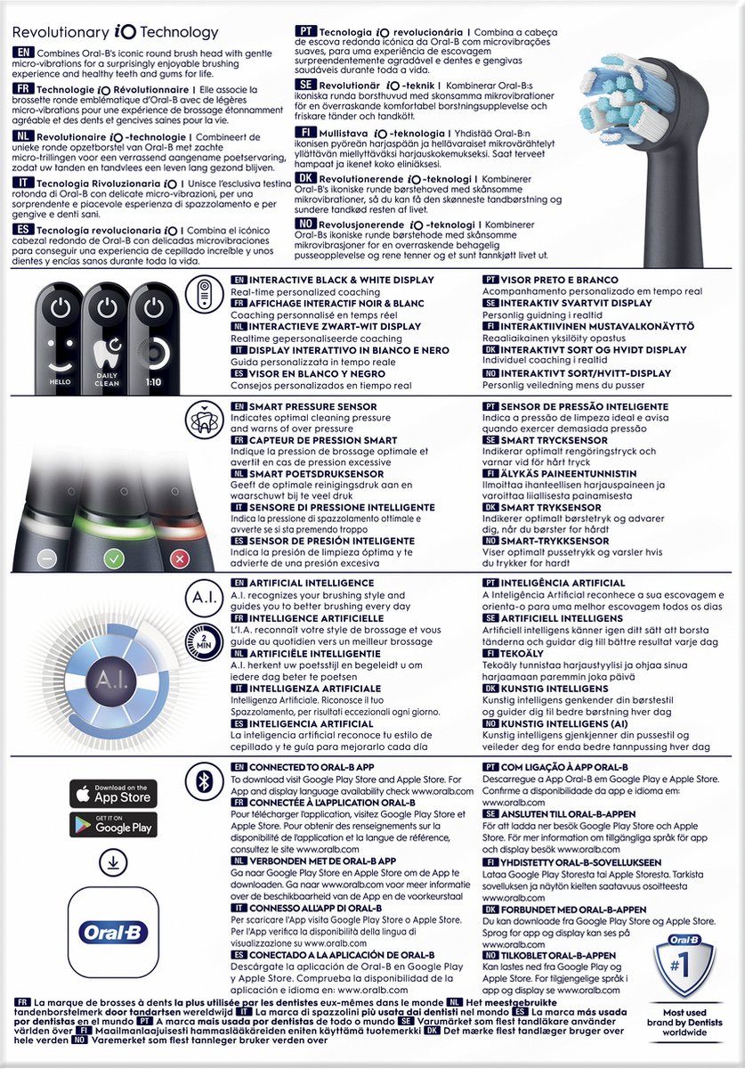 Oral-B iO 6N Elektrische Tandenborstel Zwart