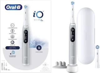 Oral-B iO 6S Elektrische Tandenborstel Grijs Wit