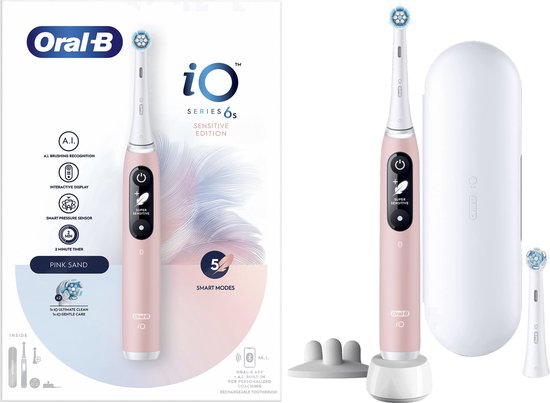 Oral-B iO 6S Elektrische Tandenborstel Roze/Wit