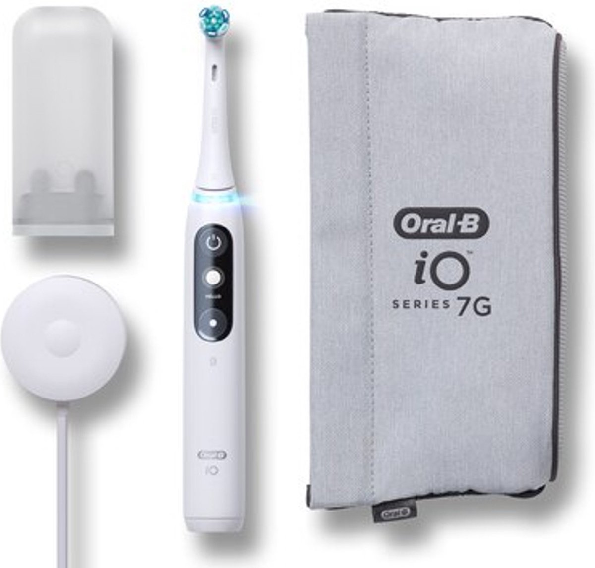 Oral-B iO 7W Elektrische Tandenborstel Wit Braun