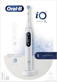 Oral-B iO 7W Elektrische Tandenborstel Wit Braun