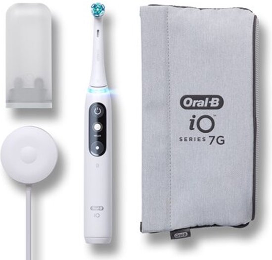 Oral-B iO 7W Elektrische Tandenborstel Wit Braun