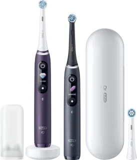 Oral-B iO 8 Duo Paars & Zwart Elektrische Tandenborstel