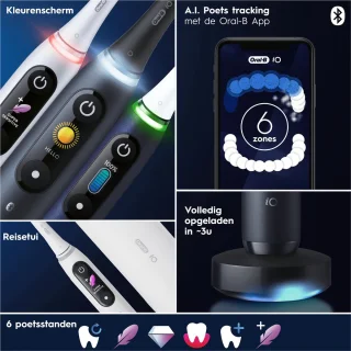 Oral-B iO 8N Elektrische Tandenborstel Zwart