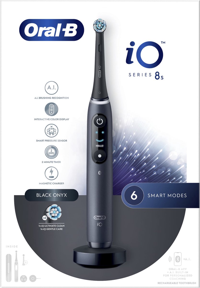 Oral-B iO 8S Elektrische Tandenborstel Zwart