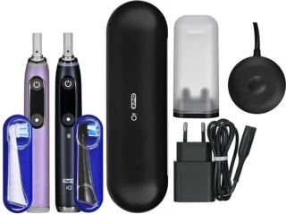 Oral-B iO 9 Duo elektrische tandenborstels - Black Onyx & Rose Quartz