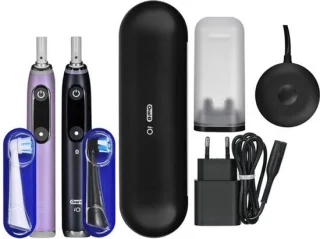 Oral-B iO 9 Duo elektrische tandenborstels - Black Onyx & Rose Quartz