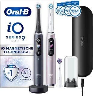 Oral-B iO 9 Special Edition Roze & Zwart Duopack elektrische tandenborstel