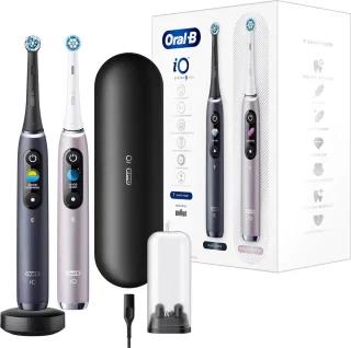 Oral-B iO 9 Special Edition Roze & Zwart Duopack elektrische tandenborstel