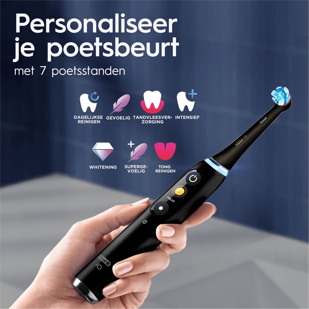 Oral-B iO 9 Special Edition Roze & Zwart Duopack elektrische tandenborstel