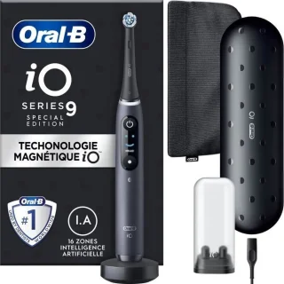 Oral-B iO 9 Zwarte Elektrische Tandenborstel Set