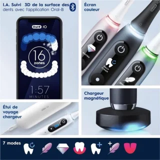 Oral-B iO 9 Zwarte Elektrische Tandenborstel Set