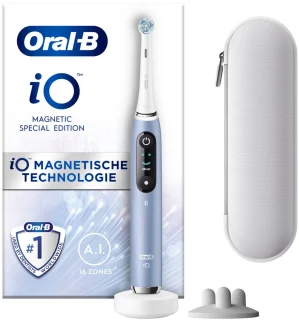 De Oral-B iO 9N elektrische tandenborstel blauw in één oogopslag