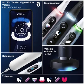 Wat vinden we goed aan de Oral-B iO 9N elektrische tandenborstel blauw