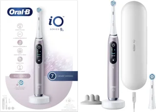 Oral-B iO 9S elektrische tandenborstel roze wit