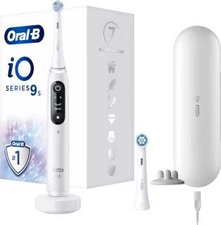 Oral-B iO 9S Roterende Oscillerende Tandenborstel Wit