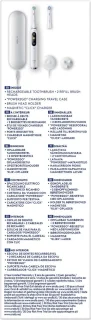 Oral-B iO 9S Roterende Oscillerende Tandenborstel Wit