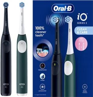 Oral-B IO Duo Series 2 tandenborstel zwart en groen duopack