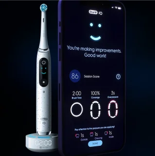 Oral-B iO Series 10 Elektrische Tandenborstel Transparant