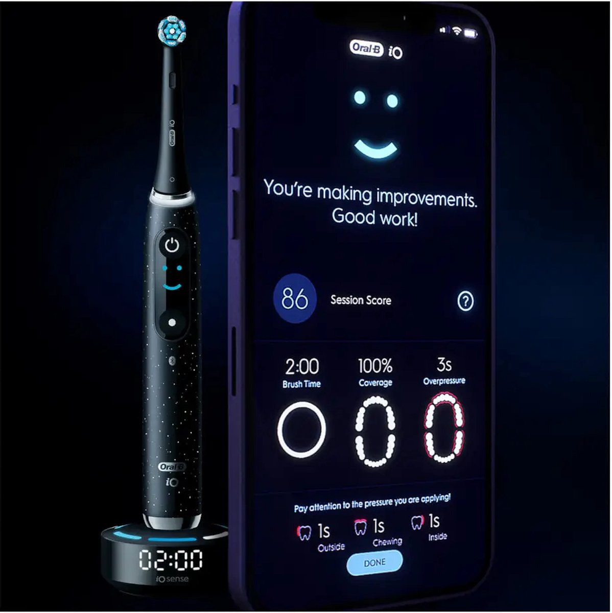 Oral-B iO Series 10 Elektrische Tandenborstel Zilver