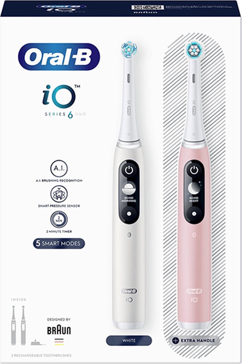Oral-B iO Series 6 White Pink Extra Body