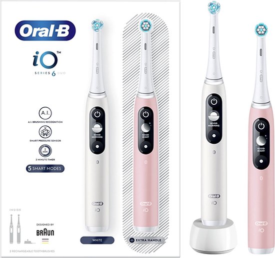 Oral-B iO Series 6 White Pink Extra Body