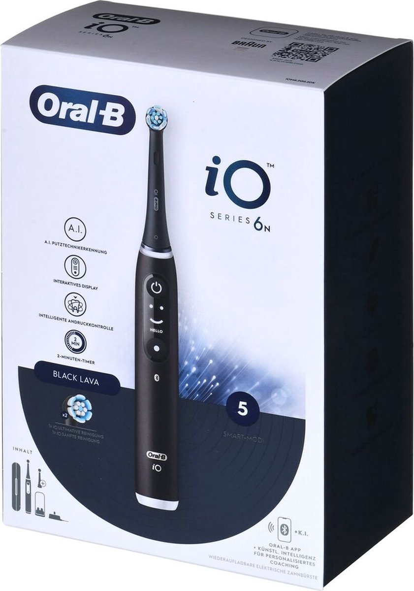 Oral-B iO Series 6 Zwarte Roterende Tandenborstel