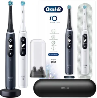 Oral-B iO Series 7 Duo Elektrische Tandenborstels Zwart/Wit