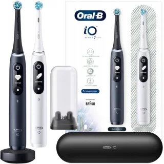 Oral-B iO Series 7 Duo Elektrische Tandenborstels Zwart/Wit