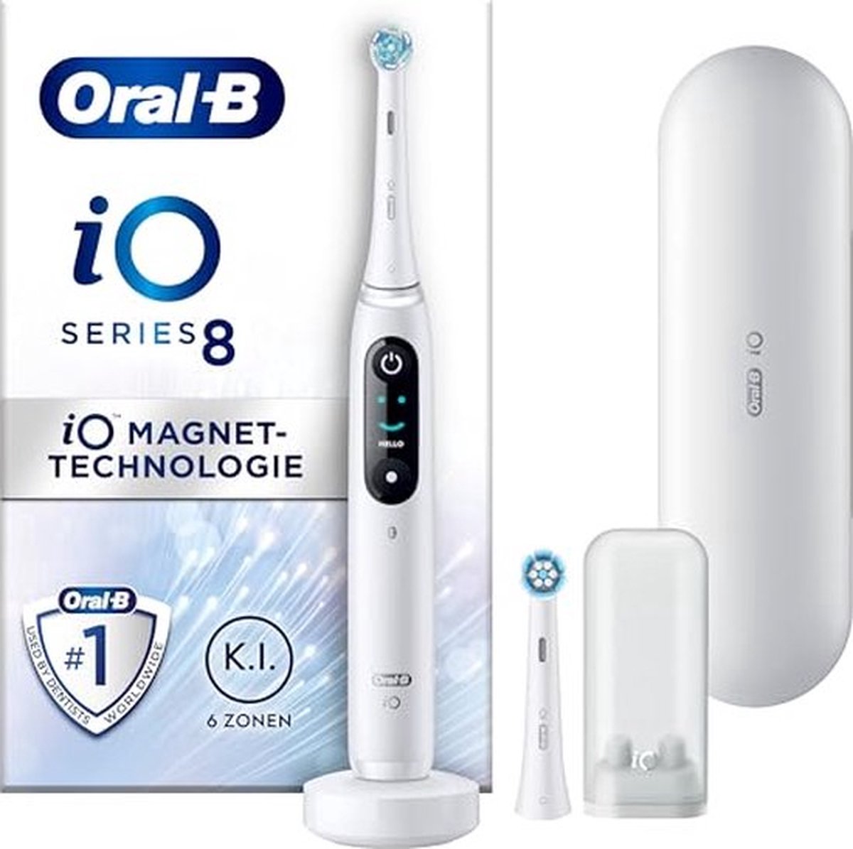 Oral-B iO Series 8N Elektrische Tandenborstel Wit