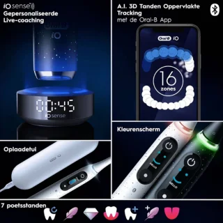 Oral-B iO10 Elektrische Tandenborstel Cosmic Zwart