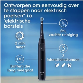 Oral-B iO2 elektrische tandenborstel Night Black 1 stuk