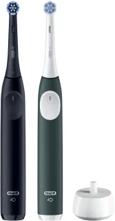 Oral-B iO2 Elektrische Tandenborstels 2-pack Night Black & Forest Green