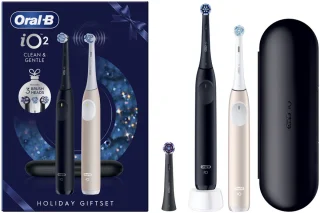 Oral-B iO2 Elektrische Tandenborstels 2 stuks Black/Pink