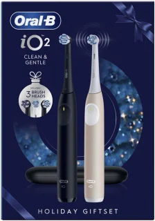 Oral-B iO2 Elektrische Tandenborstels 2 stuks Black/Pink