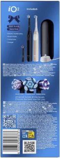 Oral-B iO2 Elektrische Tandenborstels 2 stuks Black/Pink