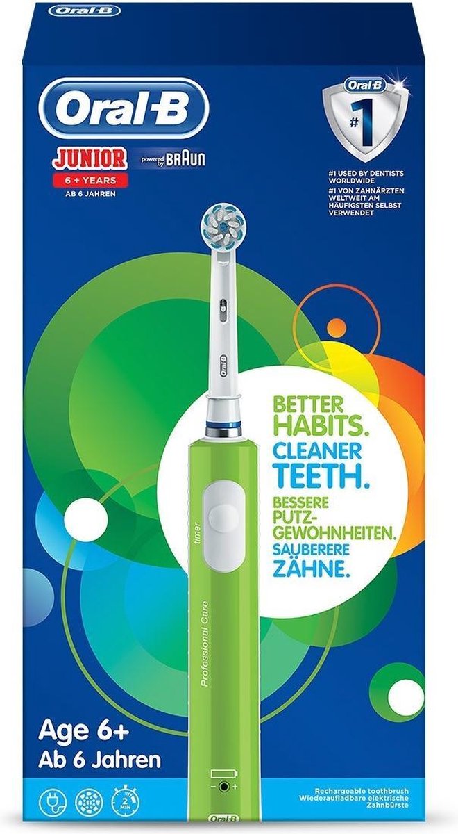 Wat vinden we goed aan de Oral-B Junior Elektrische Tandenborstel Groen