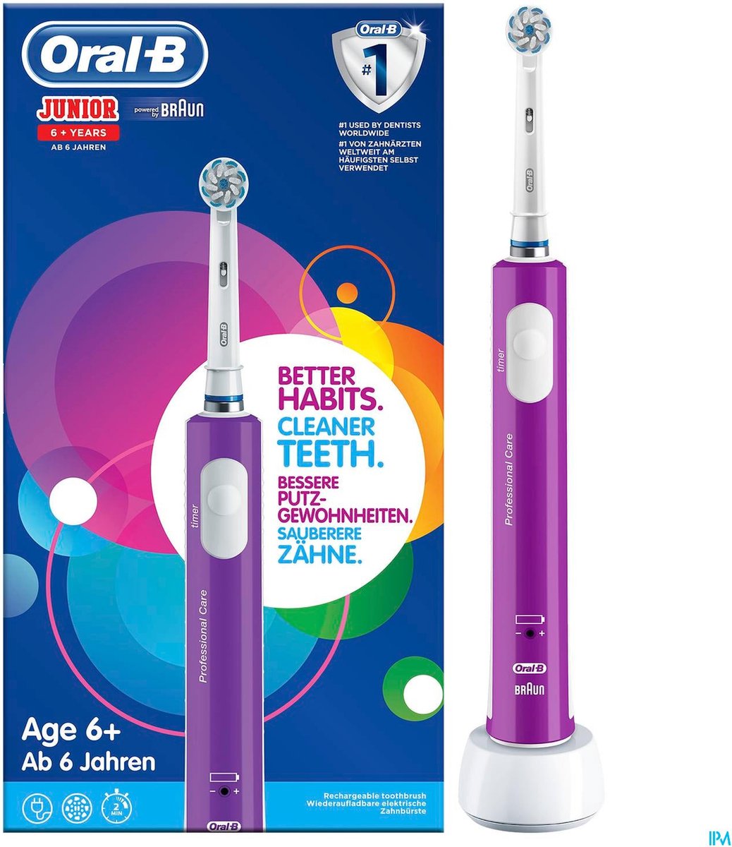 Oral-B Junior Elektrische Tandenborstel Paars