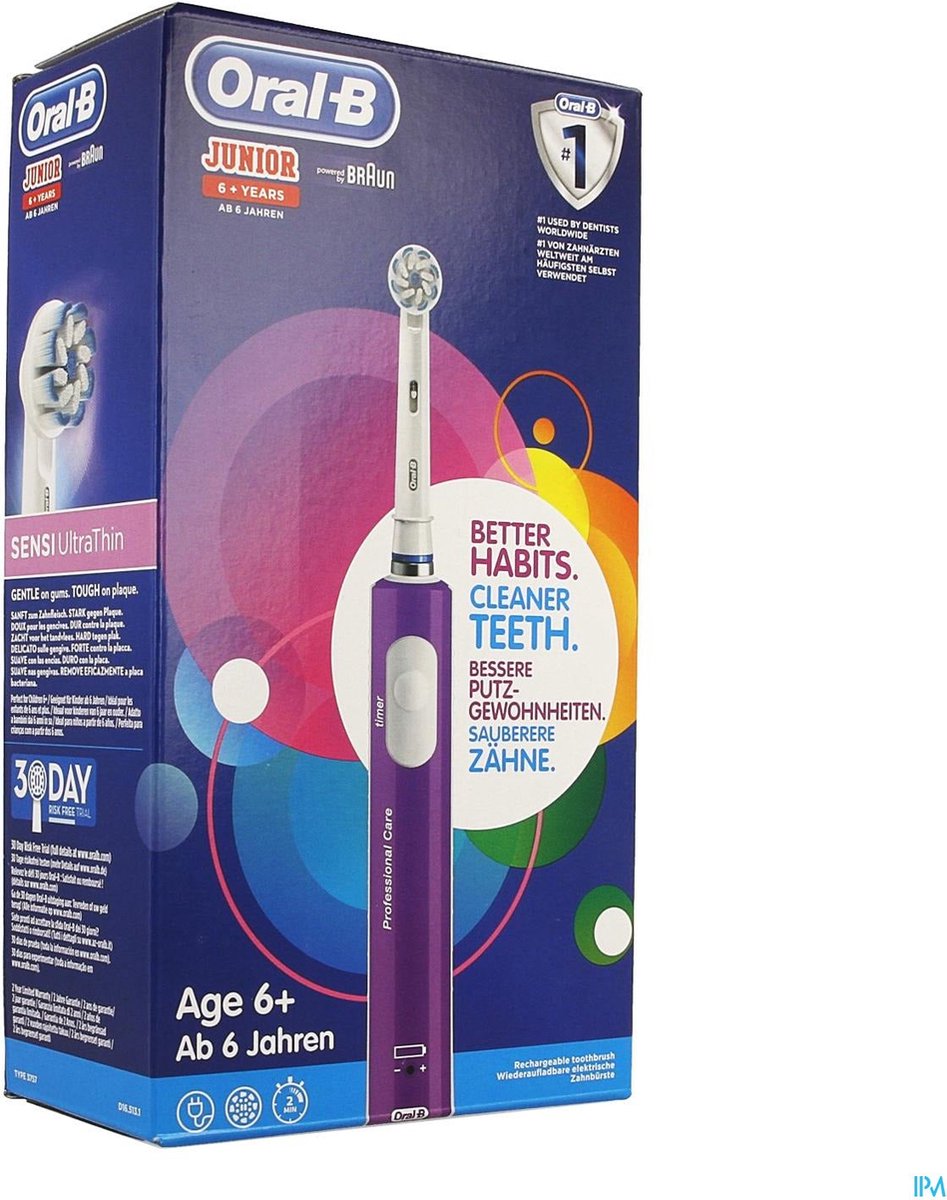 Oral-B Junior Elektrische Tandenborstel Paars