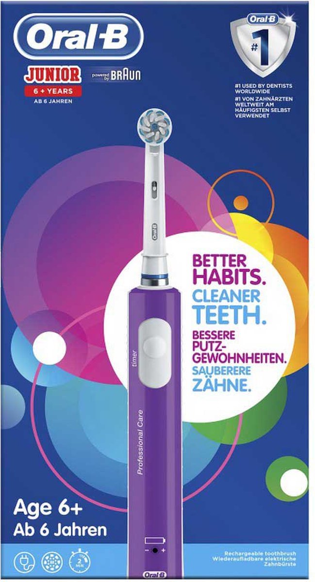 Wat vinden we goed aan de Oral-B Junior Elektrische Tandenborstel Paars