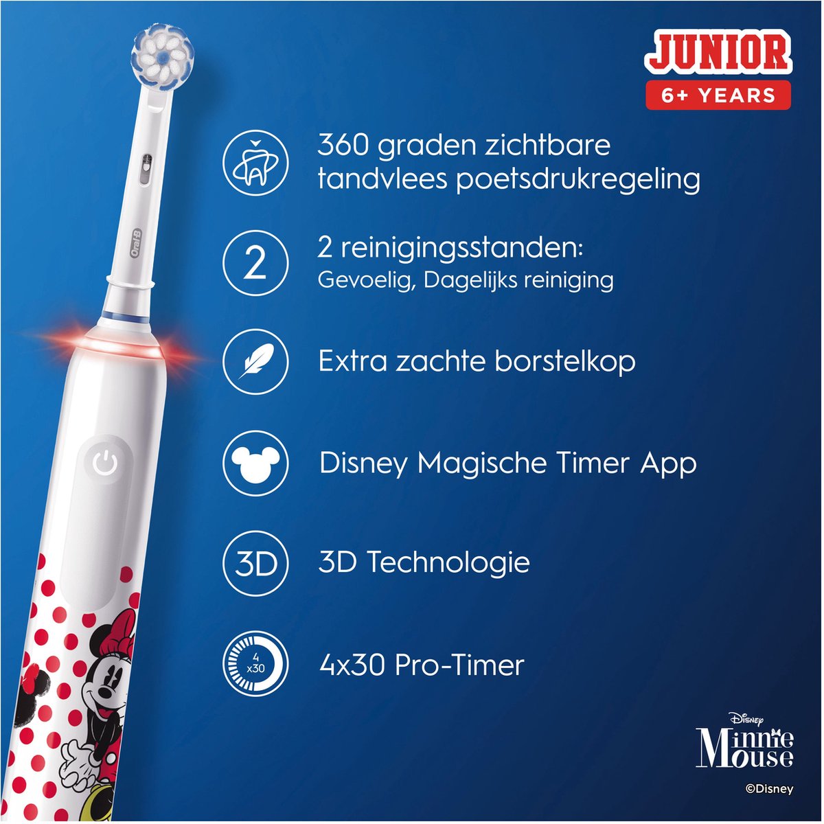Oral-B Junior Minnie Elektrische Tandenborstel