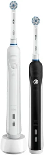 Oral-B Pro 1 790 Sensitive elektrische tandenborstel 2-pack zwart wit