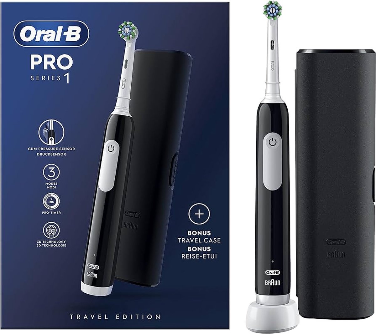 Oral-B Pro 1 Cross Action Elektrische Tandenborstel Zwart