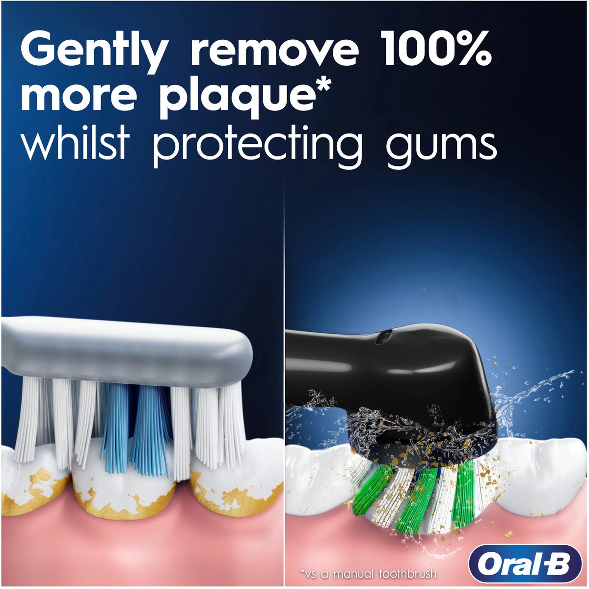 Oral-B Pro 1 Cross Action Elektrische Tandenborstel Zwart