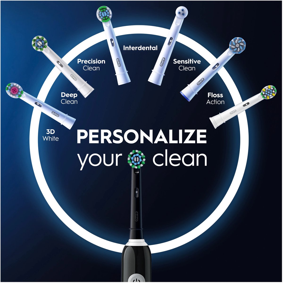 Oral-B Pro 1 Cross Action Elektrische Tandenborstel Zwart