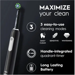 Oral-B Pro 1 Cross Action Elektrische Tandenborstel Zwart